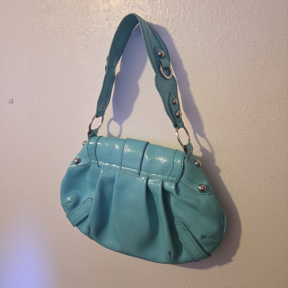 Grunge Teal Shoulder Bag - Picture 4 of 4